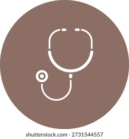 Icono del Vector del fonendoscopio. Se puede utilizar para aplicaciones de impresión, móviles y de Web.
