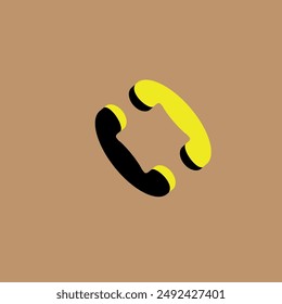 Teléfonos en colores negro y amarillo