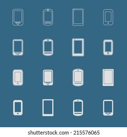 Phones icon set