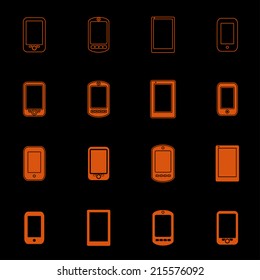 Phones icon set