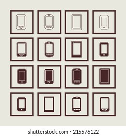 Phones icon set