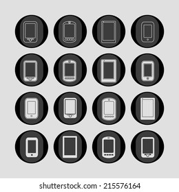 Phones icon set