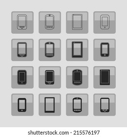 Phones icon set