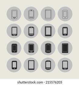 Phones icon set