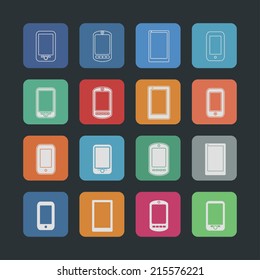 Phones icon set