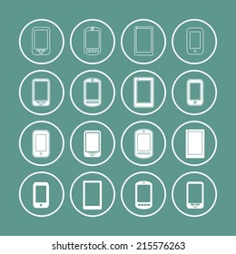 Phones icon set