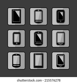 Phones icon set