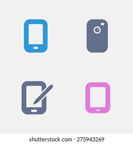 Phones Icons. Ants Series. Simple glyph style icons designed on a 32x32 pixel grid.