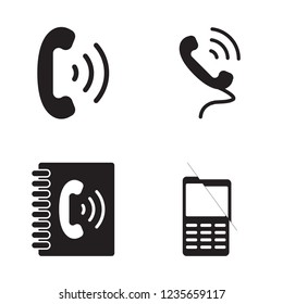 Phones . Set outline icon EPS 10 vector format.