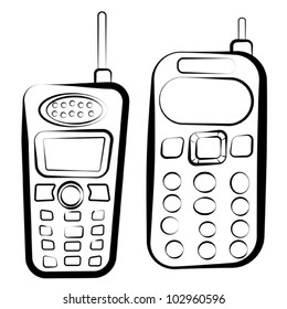 Old Cell Phone Drawing Ilustraciones Imagenes Y Vectores De Stock Shutterstock