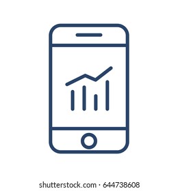 Phone,Statistics Icon Vector 