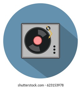 Phonograph turntable icon