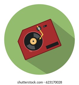 Phonograph turntable icon