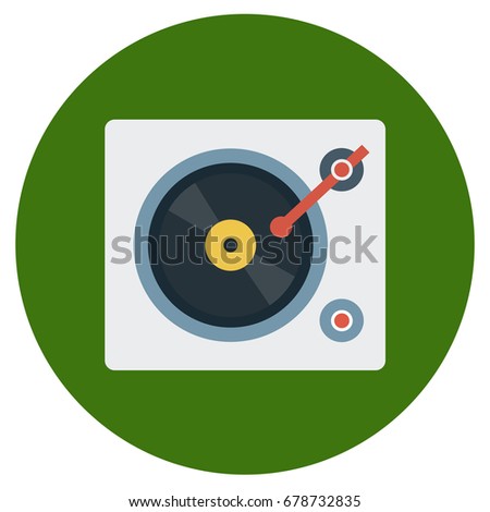 phonograph turntable icon stock vector royalty free 678732835
