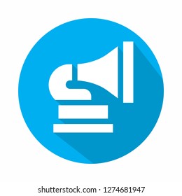 Phonograph vector icon illustration