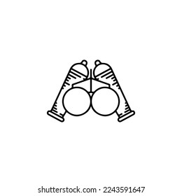 Phoropter icon. Simple style phoropter big sale poster background symbol. Phoropter brand logo design element. Phoropter t-shirt printing. Vector for sticker.