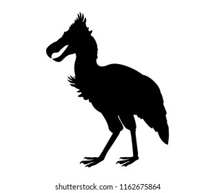 Phorusrhacos prehistoricbird silhouette extinct animal