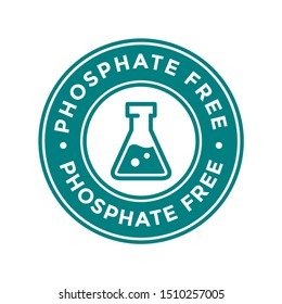 Phosphate vector logo or badge. 