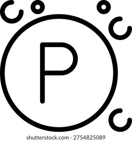 Phosphor line icon illustration vector