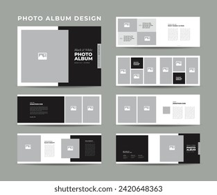 Photo Album Design, Photo and Image Book Design, Photography Portfolio Template
