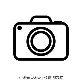 photo album icon, photography camera black line icon, photo book, take a pic button, not editable stroke, vector illustration