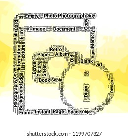 Photo album information icon