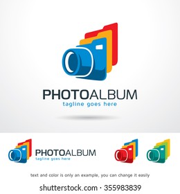 Photo Album Logo Template Design Vector 