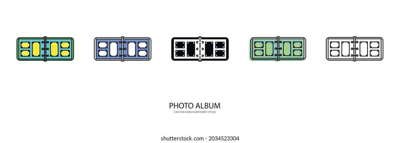 photo album vector type icon