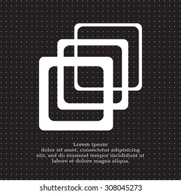 Photo archive icon. Vector illustration.