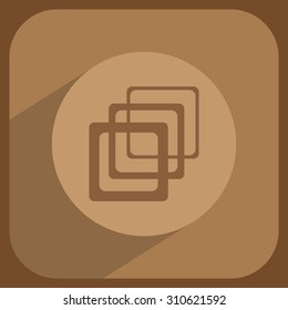 Photo archive icon. Vector illustration.