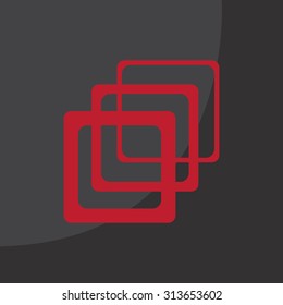 Photo archive icon. Vector illustration.