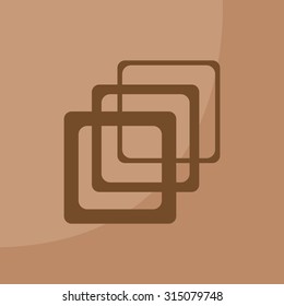 Photo archive icon. Vector illustration.