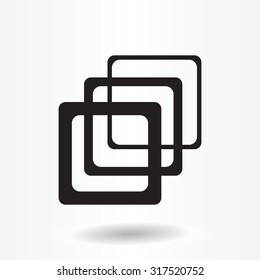 Photo archive icon. Vector illustration.