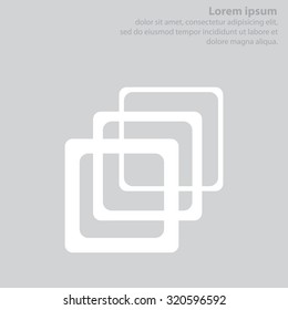 Photo archive icon. Vector illustration.