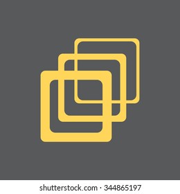 Photo archive icon. Vector illustration.