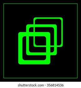 Photo archive icon. Vector illustration.