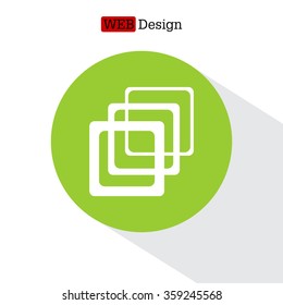 Photo archive icon. Vector illustration.