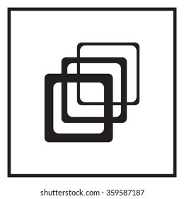 Photo archive icon. Vector illustration.