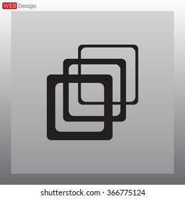 Photo archive icon. Vector illustration.