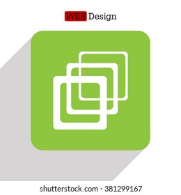 Photo archive icon. Vector illustration.