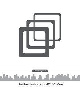 Photo archive icon. Vector illustration.