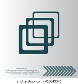 Photo archive icon. Vector illustration.