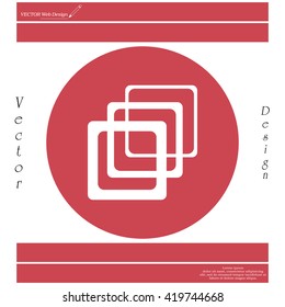 Photo archive icon. Vector illustration.