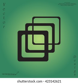Photo archive icon. Vector illustration.