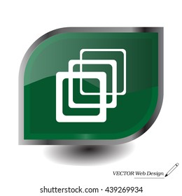 Photo archive icon. Vector illustration.
