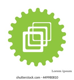 Photo archive icon. Vector illustration.