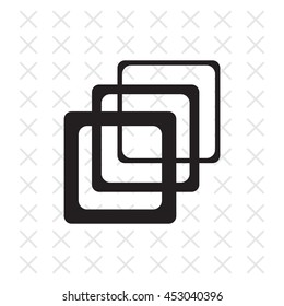 Photo archive icon. Vector illustration.