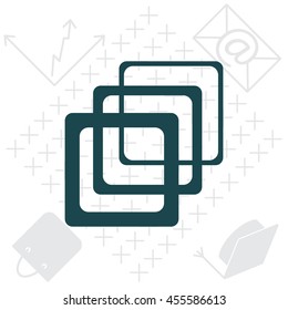 Photo archive icon. Vector illustration.