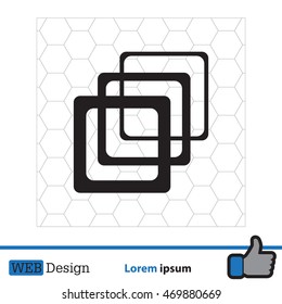 Photo archive icon. Vector illustration.