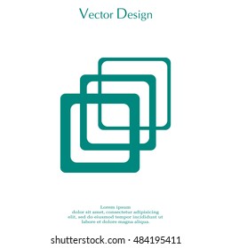 Photo archive icon. Vector illustration.